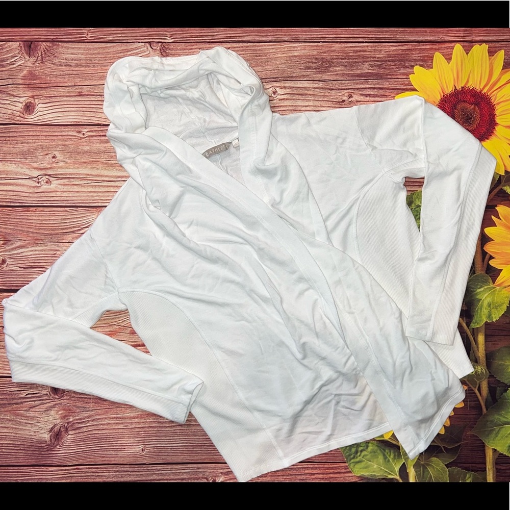 EUC Athleta Hooded Sweater White S